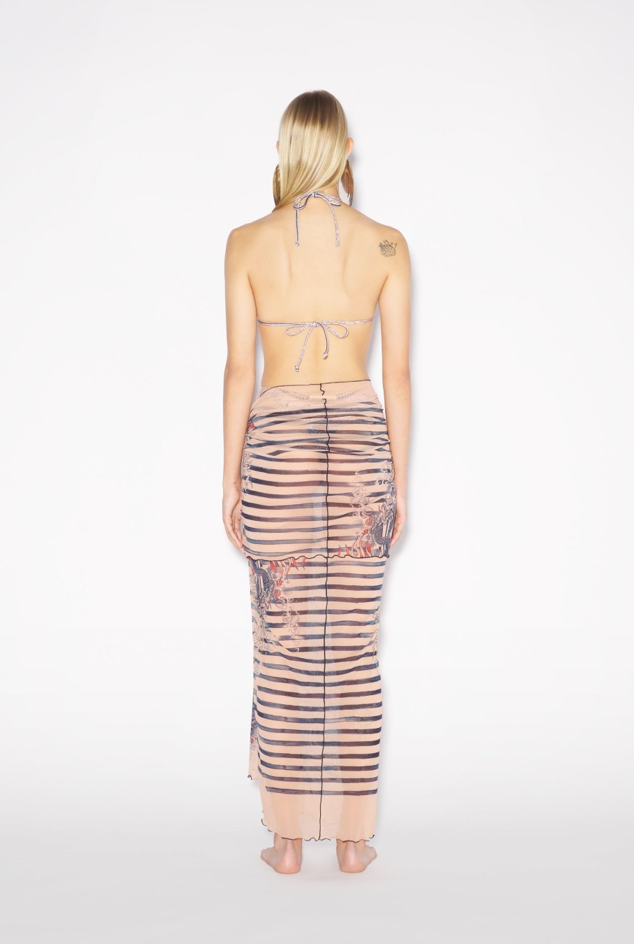 Iconic Prints Jean Paul Gaultier | The Nude Sailor Tattoo Sarong