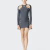 Cyber Jean Paul Gaultier | The Dark Grey Perforated Dress