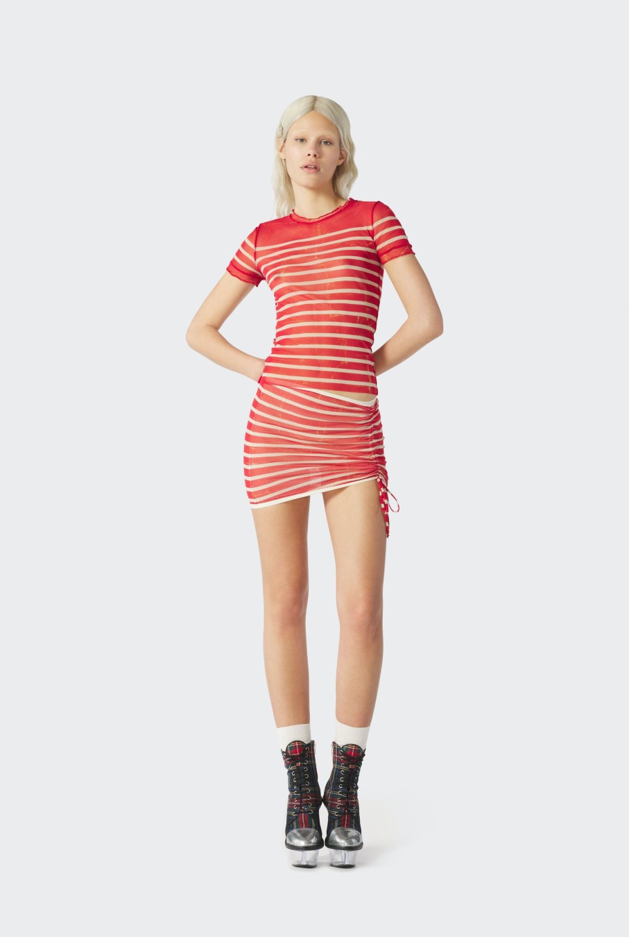 Dress Like Jean Paul Jean Paul Gaultier | The Red "Crackling" Sailor Top