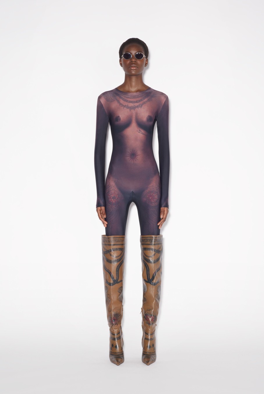 Tattoo Collection Jean Paul Gaultier | The Ebony Body Tattoo Jumpsuit