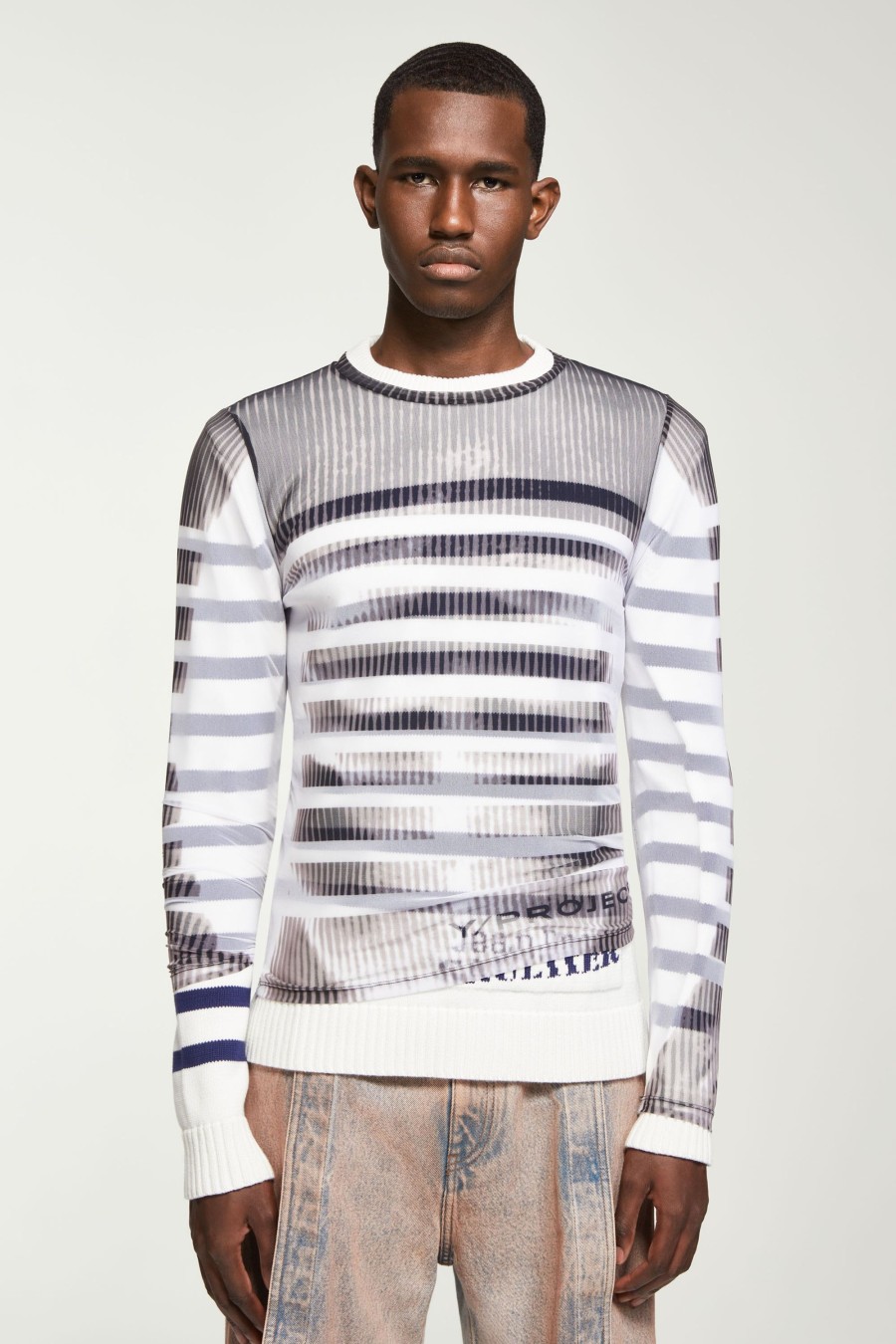 Jpg X Y/Project Jean Paul Gaultier | The White & Black Mariniere Sweater