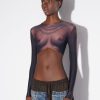 Tattoo Collection Jean Paul Gaultier | The Ebony Body Tattoo Crop Top