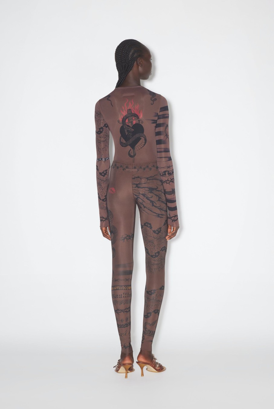 Jpg X Knwls Jean Paul Gaultier | The Ebony Tattoo Leggings