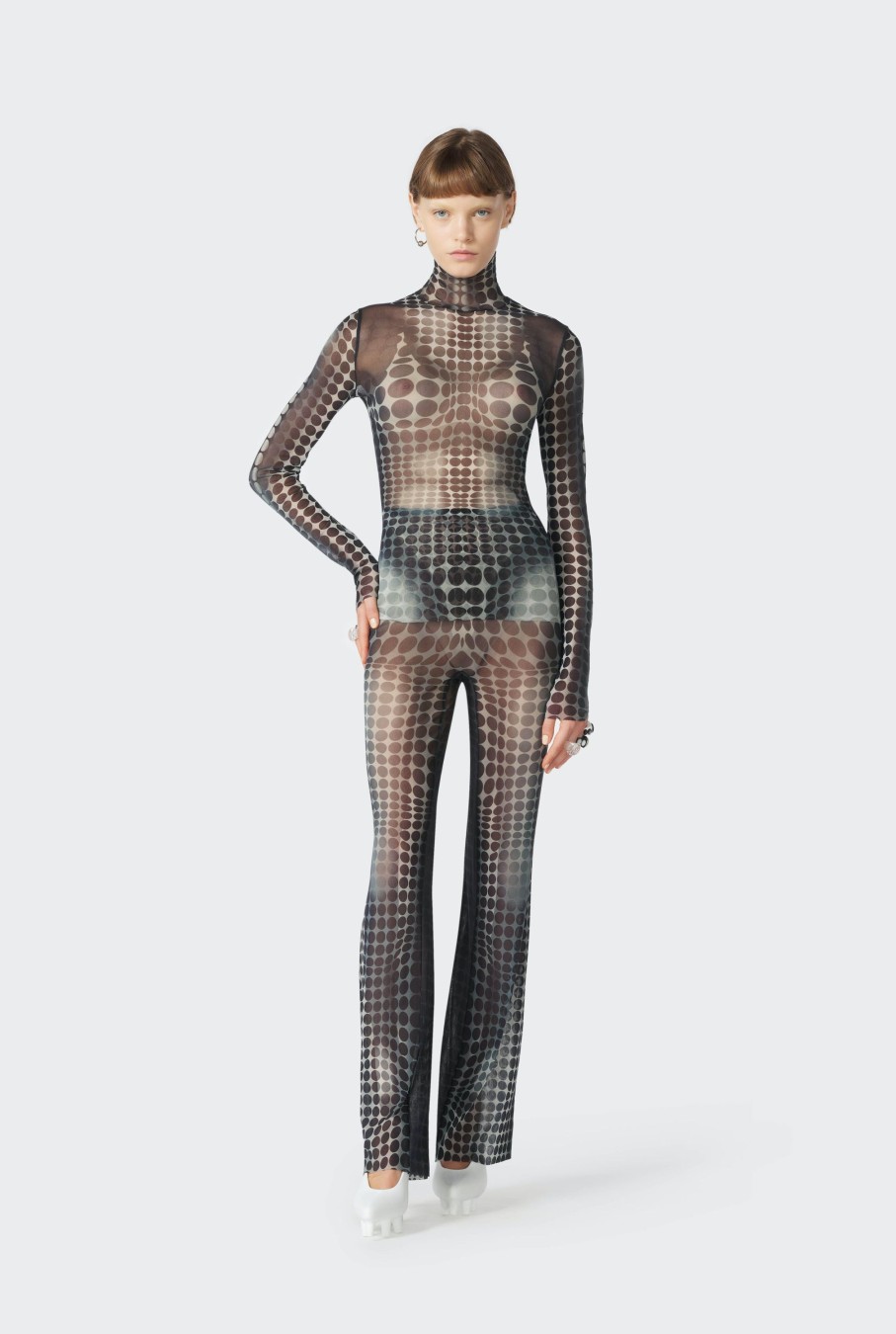 Cyber Jean Paul Gaultier | Exclusive - The Black & White Dots Print Pants