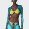 Cyber Jean Paul Gaultier | The Blue Dots Print Crop Top