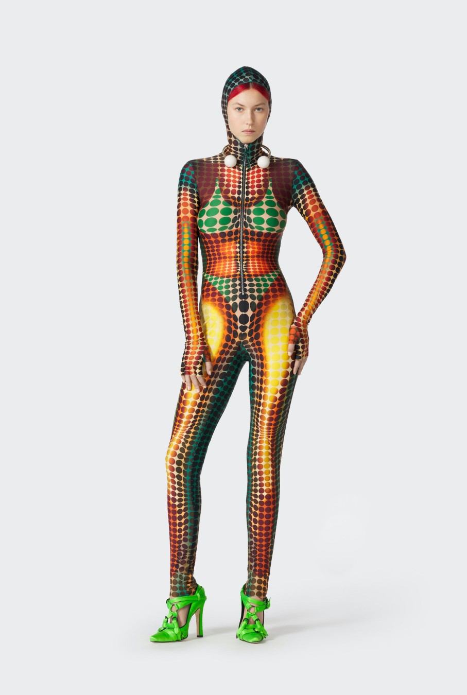 Cyber Jean Paul Gaultier | The Brown Dots Print Jumpsuit