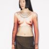 Tattoo Collection Jean Paul Gaultier | The Nude Body Tattoo Crop Top