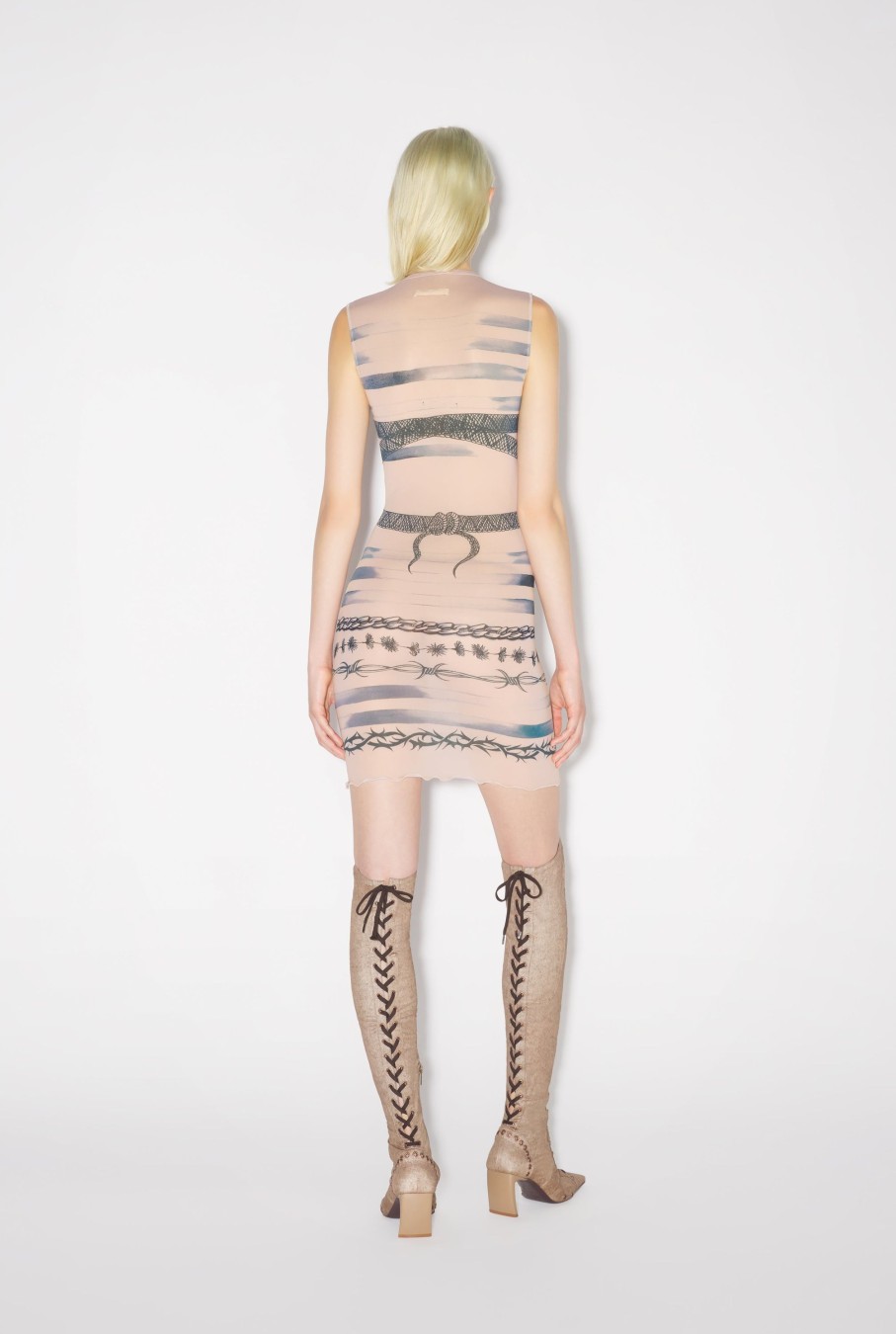 Jpg X Knwls Jean Paul Gaultier | The Nude Tattoo Dress